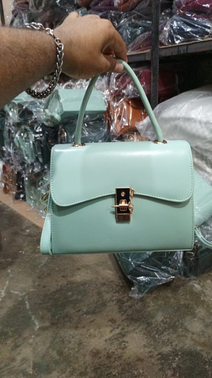 Mint Patent Satchel